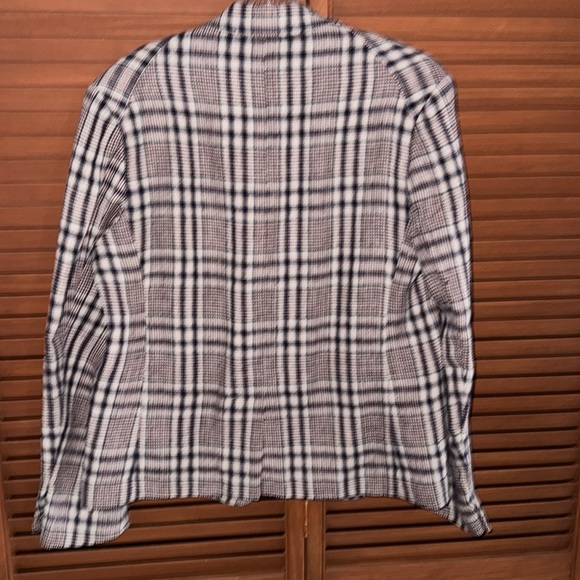 Isabel Marant Etoille Plaid Linen Jacket unlined Sz 42 - Picture 7 of 8